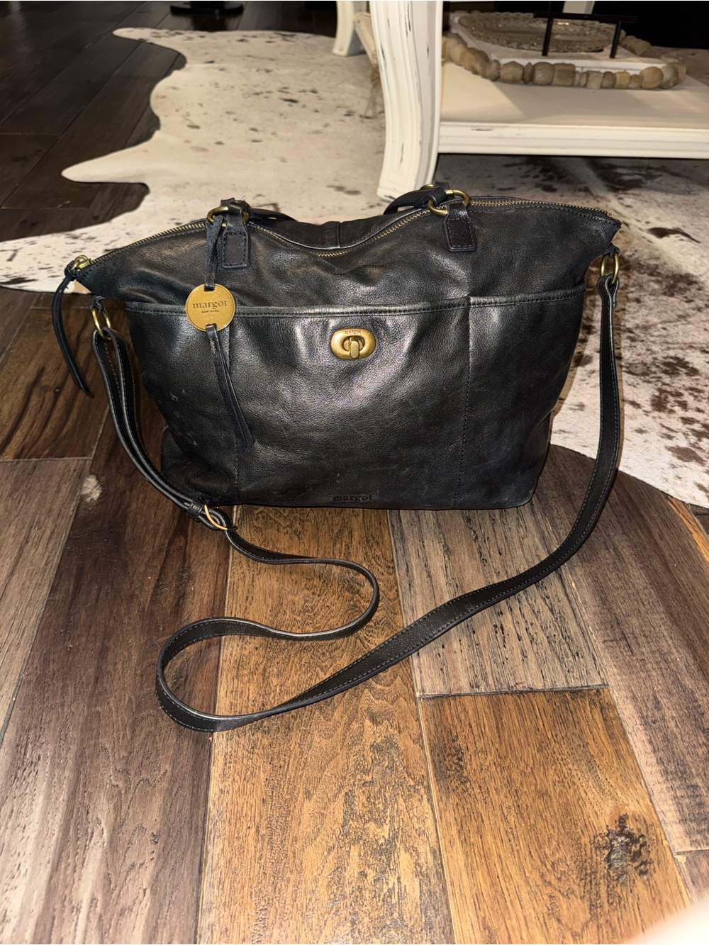 Margot New York Black Leather Bag